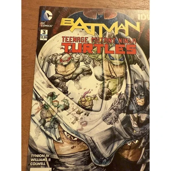 BATMAN TEENAGE MUTANT NINJA TURTLES # 3 VF/NM DC COMICS 2016 - Picture 5 of 10